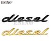 Car Styling 3D Diesel Metal Chrome Zinc Alloy Emblem Logo Car Badge Body Trunk Fender Adhensive Emblem Auto Accessory