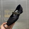 New Hollowed-out Women's Shoes, Breathable and Fashionable, Woven Square Toe Thick Heel Single Shoes
