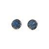 Marble crack metal square earrings, Korean small temperament simple and cold style geometric earrings