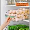 2Pcs/3Pcs/4Pcs Clear Fridge Organizer Open Drawer Snack Storage Box Multifunctional Container For Home