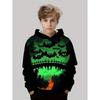Kids Halloween Sweatshirt Boys Girls Pumpkin Head Elements 3D Print Hoodies Autumn Winter Fashion Pullover Children Clothes