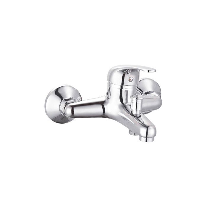 Robinet De Baignoire Encastré À Levier Unique - GREENICE - E3-01162 - Couleur Gris - Matériau Laiton Et Zinc