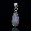 Natural Opal Pendant 925 Sterling Silver 16.45 ct Fire Pear October Birthstone for Gem Collections