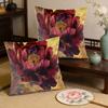 Red Peony Pillow Cases Sofa Cushion Covers Soft Pillow Covers For Home Bedroom Wedding Birthday Party Supplies