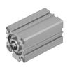 Thin Air Cylinder Aluminum Dual Acting Bearing Guide Pneumatic Accessories PT18 Bore 32mmSDA32X75
