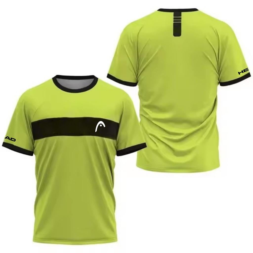 T-shirt da uomo stampata in 3D con freccia, asciugatura rapida, per sport come Tennis, Pickleball, Badminton, Moda di strada, Manica corta