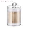 4 PACK Qtip Holder Dispenser For Cotton Ball, Cotton Organizer Round Pads, Makeup Picks Swab, F H7L5