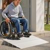 Türschwellenrampe, 115 mm Höhe, Schwellenrampe aus Aluminiumlegierung, Belastbarkeit 363 kg, Rampen für Hausstufen für Rollstuhl, Roller,