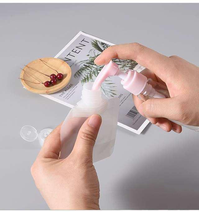 10 PCS Travel Subpackage Bag Cosmetic Lotion Portable Transparent Facial Cleanser Subpackage Bag
