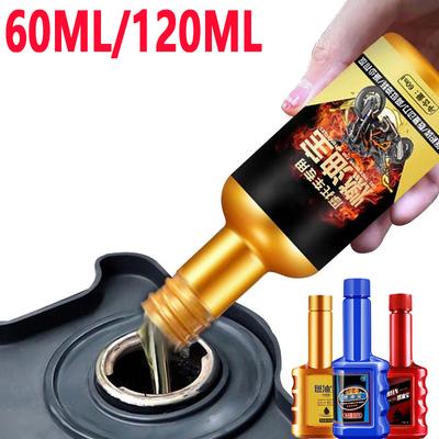 60ml/120ml Motorrad Motoröl Additiv Motorrad Motor Kohlenstoffreiniger Benzineinsparungs Schatz Kohlenstoffentferner Mittel Motor