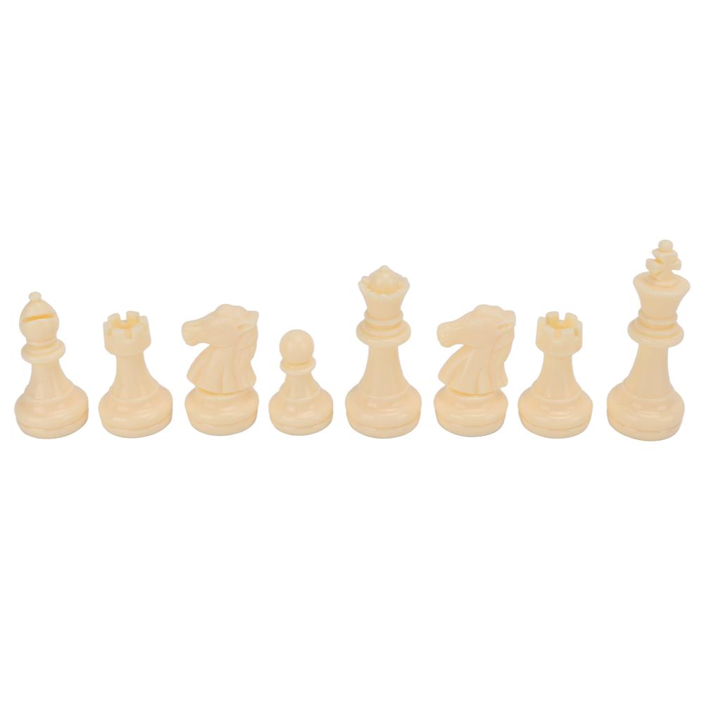 Chess Pieces Plastic Chess Pieces Only 65MM Height Chessmen for Family Gatherings Picnic Camping
