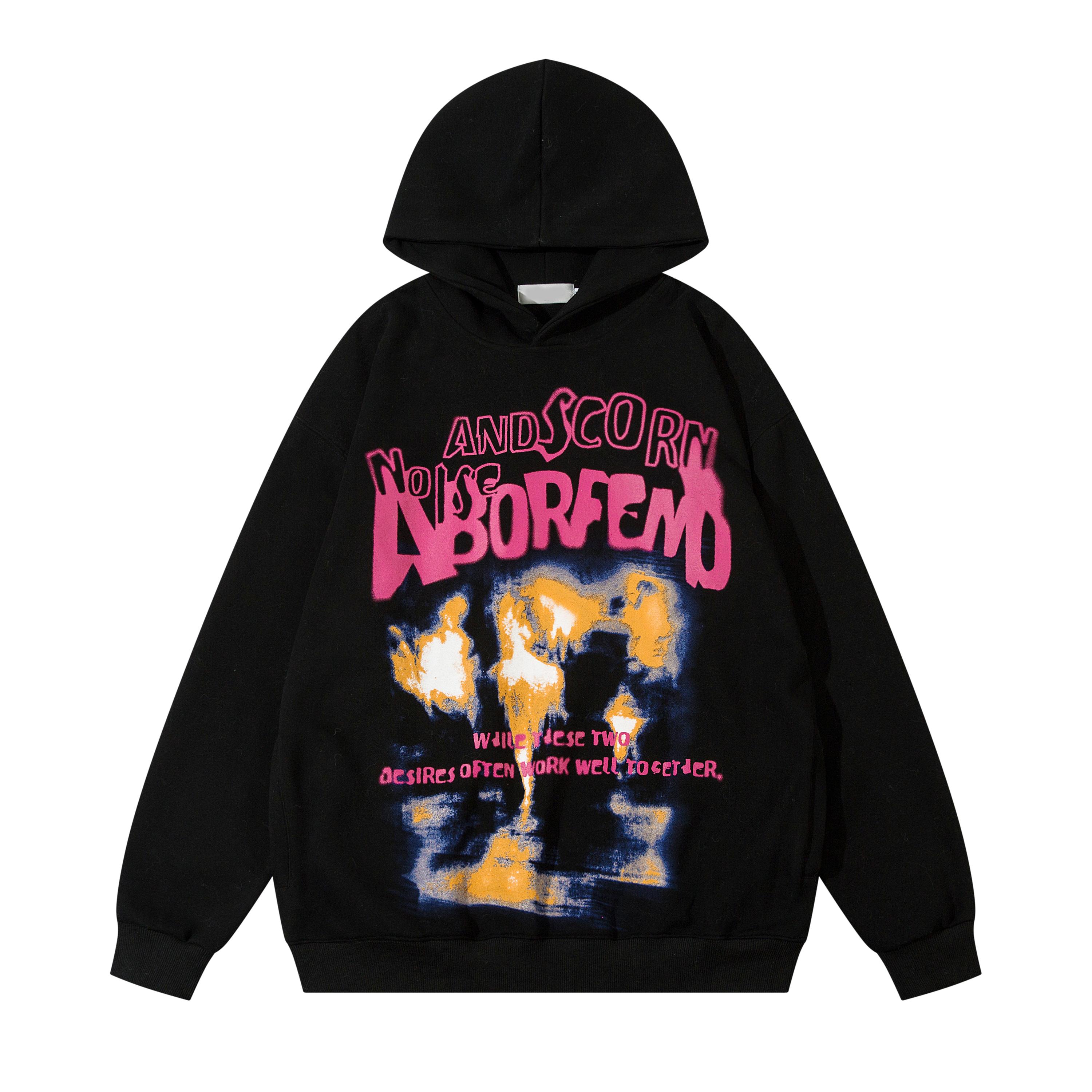 

Уличная толстовка унисекс с рисунком Flame Dance