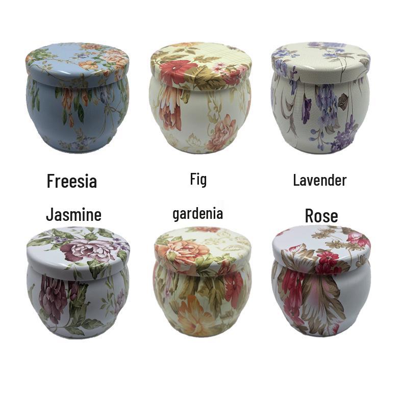 

Креативный ароматизированный соевый свечной подарочный набор с сухоцветами - Свадебный комплимент