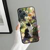 Funda Phone Cover Case for Apple iPhone 17 Pro Max 14 15 Pro 7 8 16 XR XS MAX Air 13 11 12 Cartoon Cute Cat