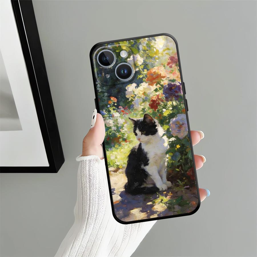 Funda Phone Cover Case for Apple iPhone 17 Pro Max 14 15 Pro 7 8 16 XR XS MAX Air 13 11 12 Cartoon Cute Cat