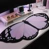 Anti Slip Laptop Desk Mat Butterfly Shape Desk Protector Decoration Butterfly Deskmat  Home
