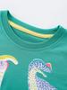 Dinosaur Print Boys' Short-Sleeved T-Shirt - Spring/Summer Collection, Round Neck
