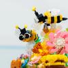 Non-Toxic Micro Building Block Flower With Dust Cover Mini Eternal Life Bouquet Assembling Toys For Kid Brick Ornament Decor Romantic Gift
