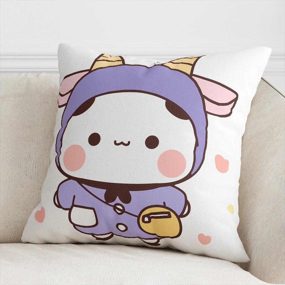 Office Living Room Home Pillowcase Kawaii Cartoon Bear Pattern Pillowcase Car Ornaments
