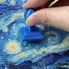 Mini Rhinestone Painting Press Stamp with Non-Slip Handle DIY Rhinestone Painting Art Crafts Stamper Tools 3D Printed Drill Press Tool