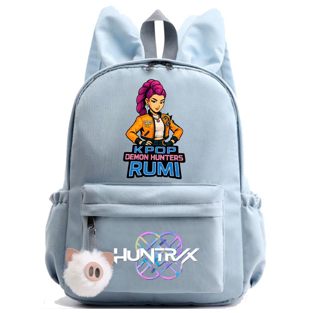 Anime K-Pop Printed Waterproof Backpack Student Teenager Bookbag for Boy Girl Bookbag Schoolbag Women Large Capacity Travel Bag Kid Gift Mochila