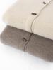 Women's 100% Pure Cashmere Round Neck Button Cardigan - Autumn/Winter Knitwear