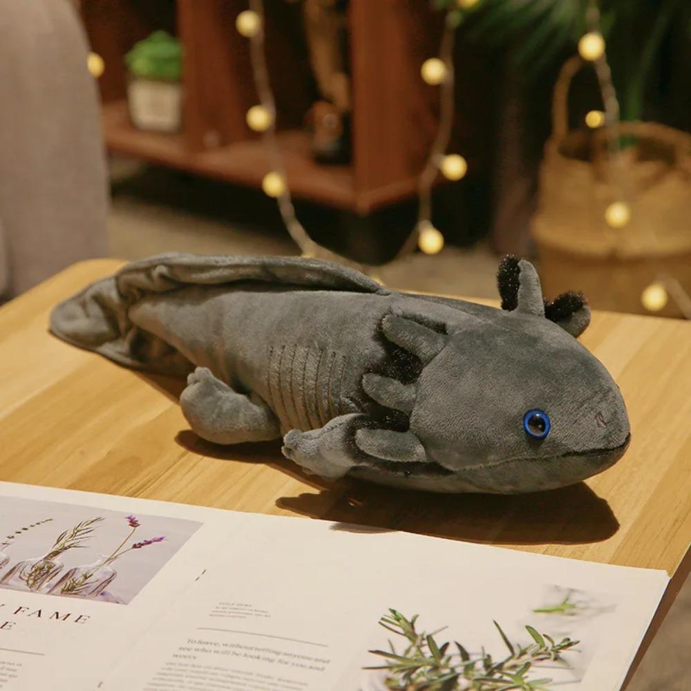 23-80cm Kawaii Colorful Newt Salamander Plush Toy Stuffed Soft Pillows Room Sofa Cushion Cute Axolotl Doll Keychain Pendant Gift