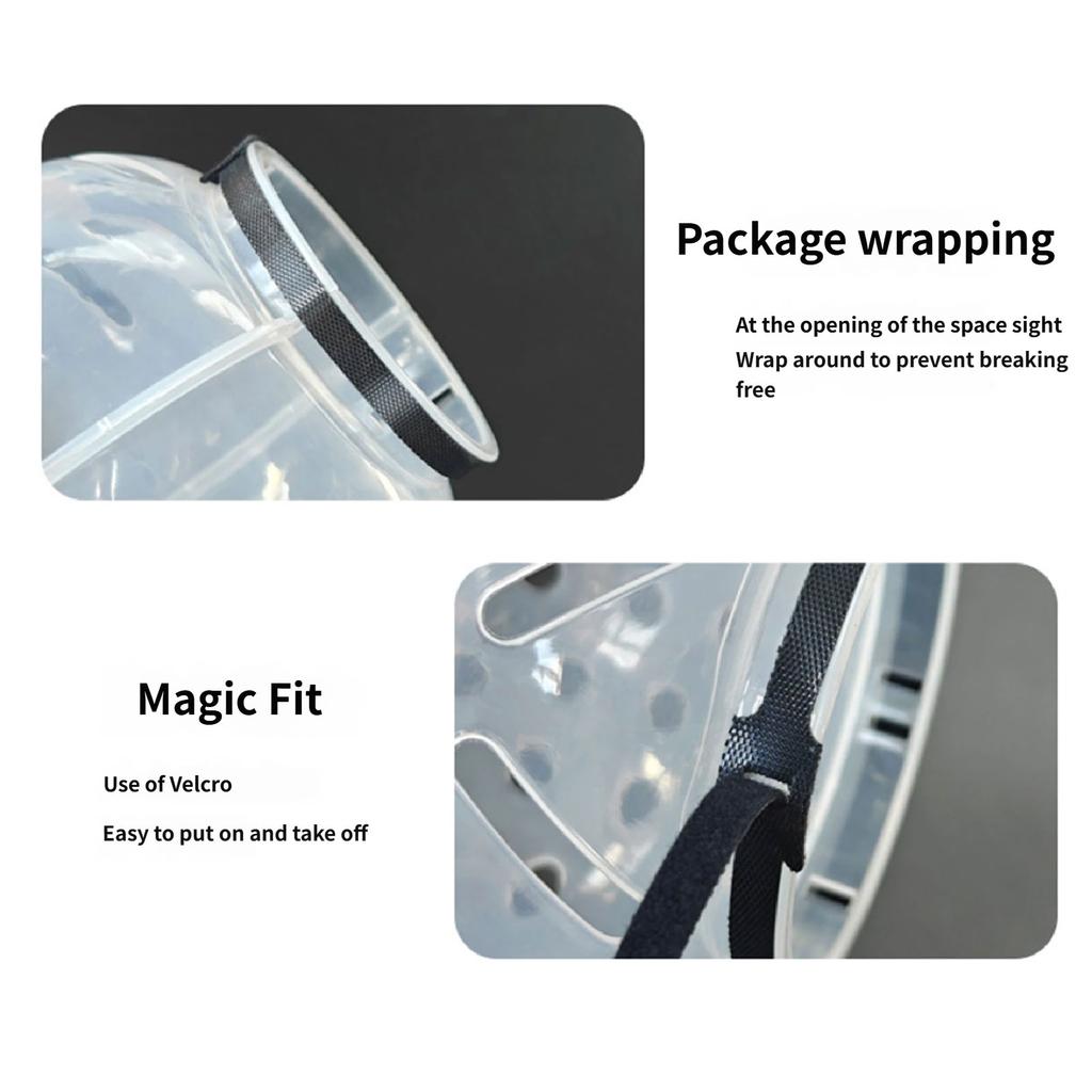 Regulable Cats Space Helmets Soft Breathable Cats Bubble Muzzle For Safety During Grooming Bathing Easy To Clean