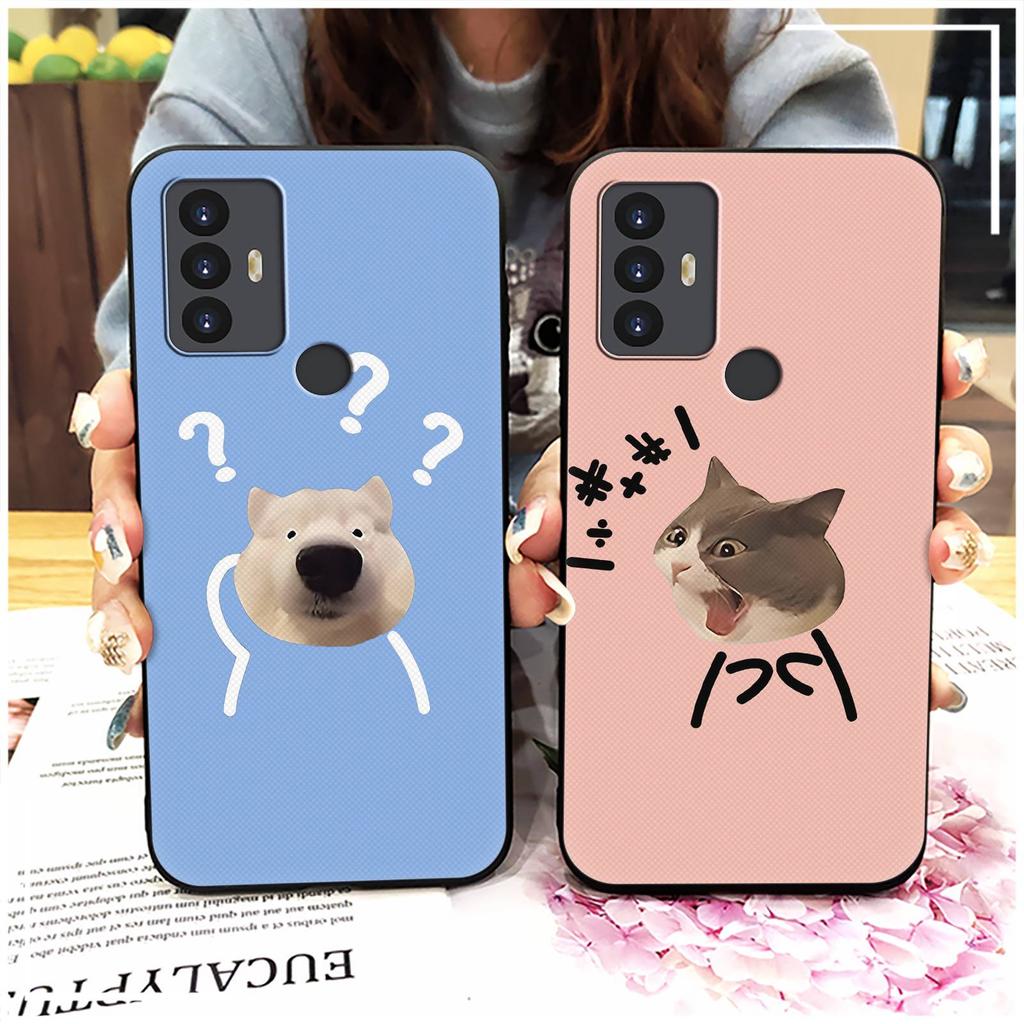 Silicone Anti-dust Phone Case For TCL 30SE/30E/306/305/Sharp Aquos V6/V6 Plus Soft case Waterproof Back Cover Cute TPU