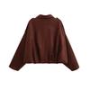 European and American Style, New Women's Clothing, Foreign Style, Bat Sleeve Suede Flight Jacket 4344155