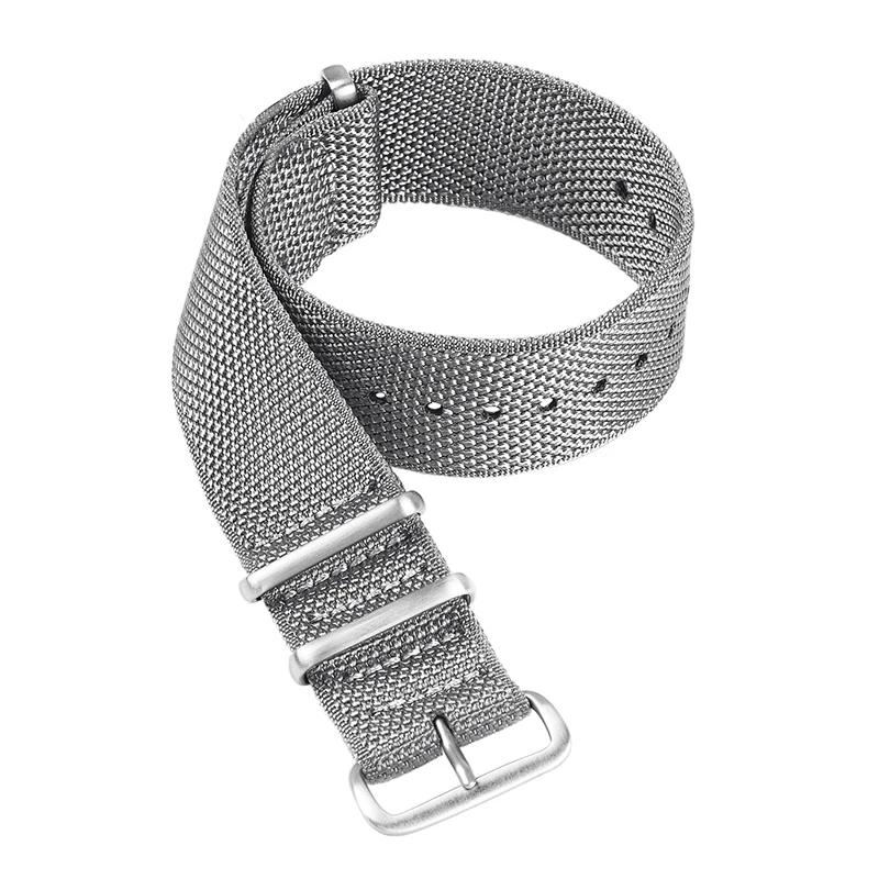 High Quality Ribbed Watch Band Nylon Strap 20mm 22mm for Military Ballistic Fabric Replacement Watchband Bracelet Accessories