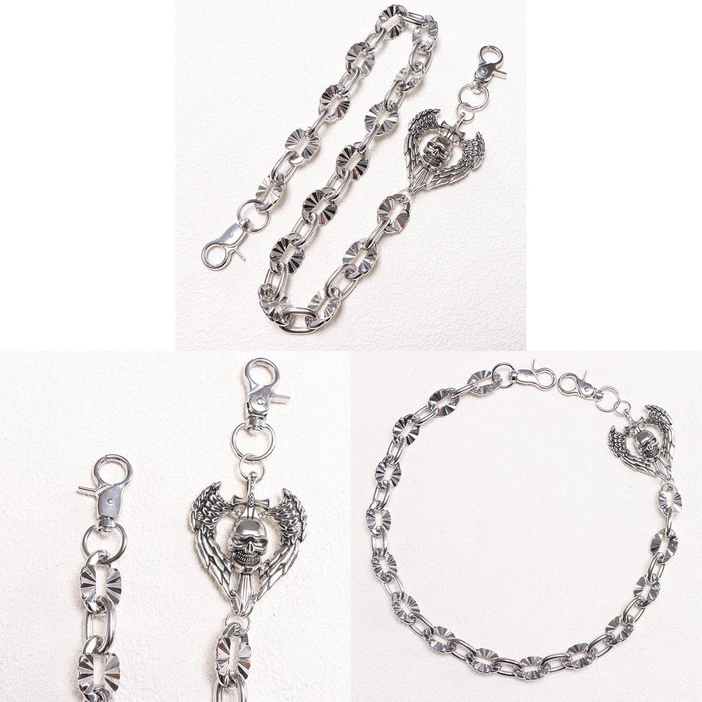 Metal Hip Chain For Men With Skull Pendant Hip Hop Style For Summer Outdoor Fashion