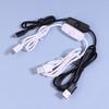 USB To Type C Switch Cable DC 5V 2A Power Supply Extension Power Wire White Black USB To Type C Button Switch Line For Lamp Fan