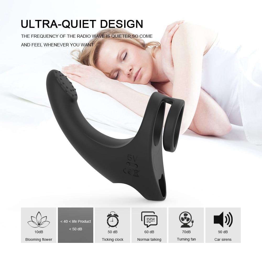 Vibrator For Men Penis Massager Ring Masturbator Wireless Remote Penis Vibrating Ring Scrotum Delay Ejaculation Adult Sex Toys