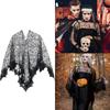 Halloween Webs Shawl Poncho Lace for Women Lady Dark Shawl Proms Dark Webs Poncho Shawl for Cosplay