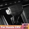 Car Gear Lever Head Cover Shift Knob ABS Carbon Fiber Trim for Honda crv CR-V 2017 2018     Accesories Auto