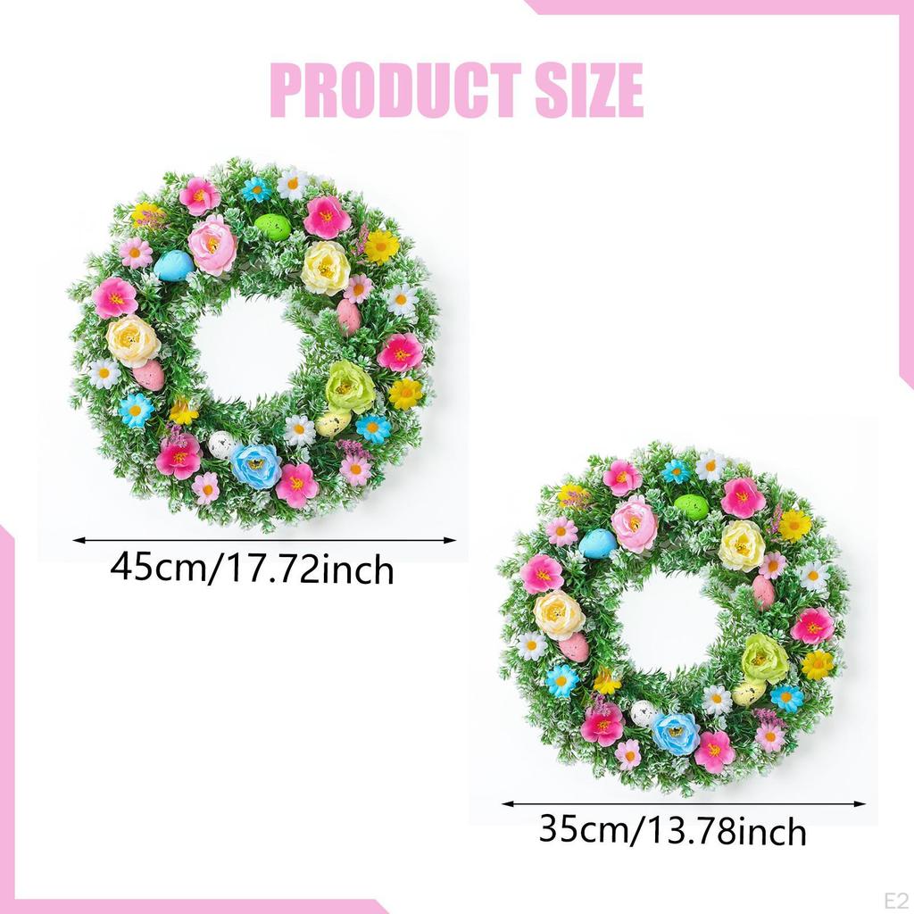 Artificial Flower Garland Decorative Door Wreath Hanging Decoration for Office Valentine's Day Wall