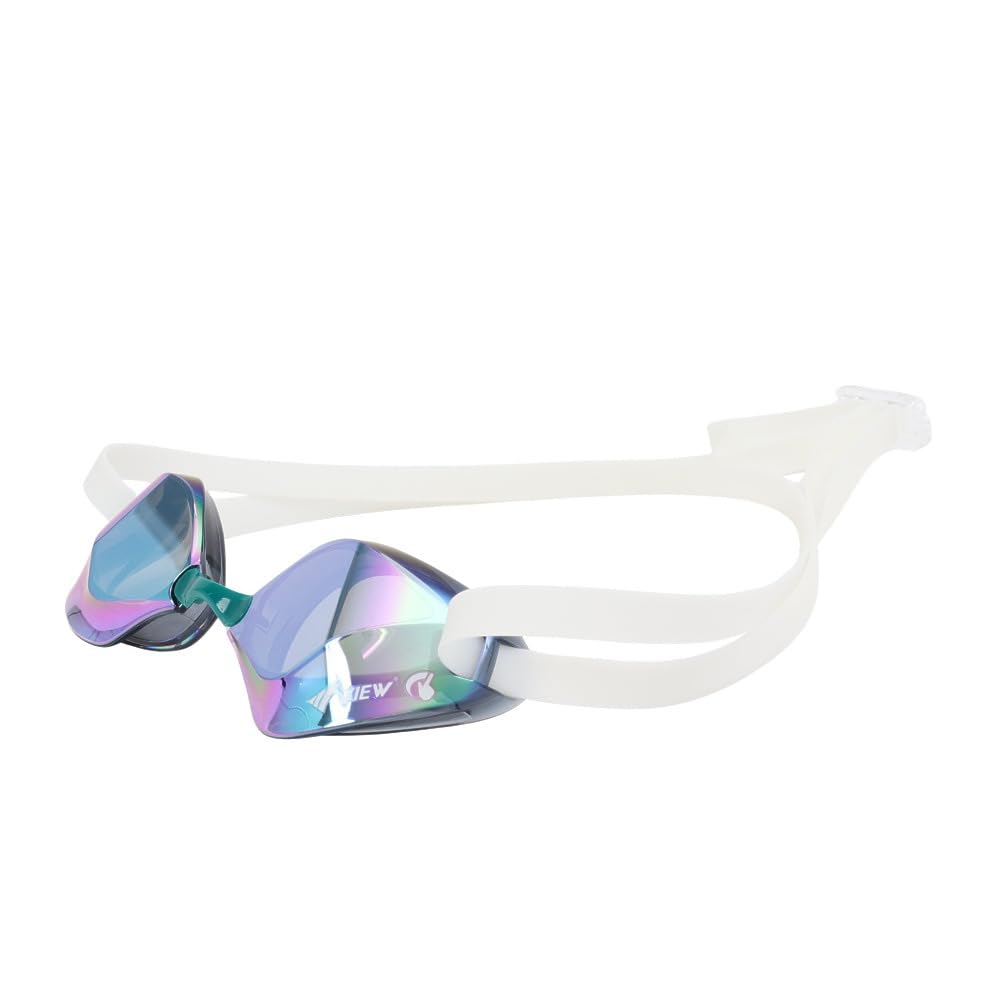 VIEW Swimming Goggles Blade F Mirror Swipe SKBR SKEM x Green FF (White / / Men's, Lady's)