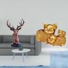 Deer Pig Head Ornament Figurine Craft Animal Statue Home Decor Decorative Adornment Resin Sculpture