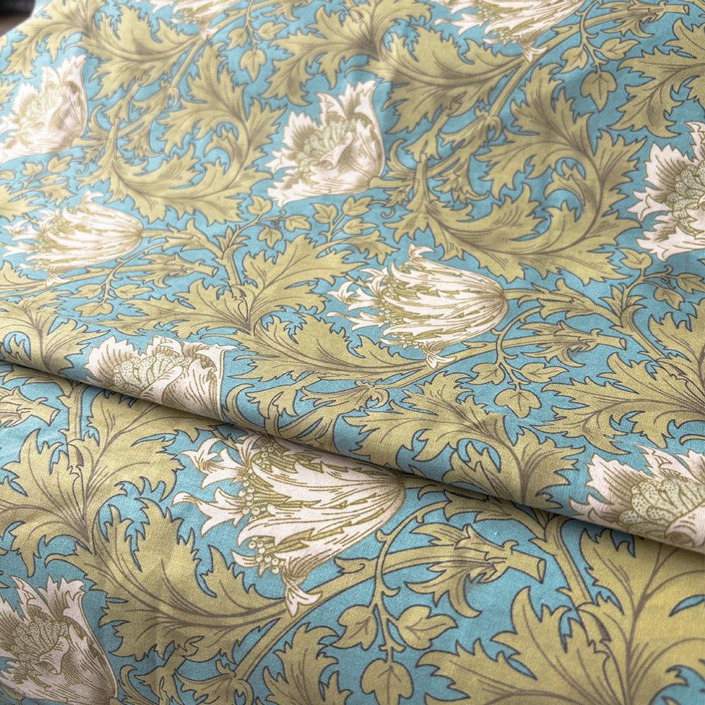 145x50cm Retro Style Morris Floral Printing Cotton Fabric For Sewing Clothing Dress Shirt DIY Pillowcase Bag Quilting Materials