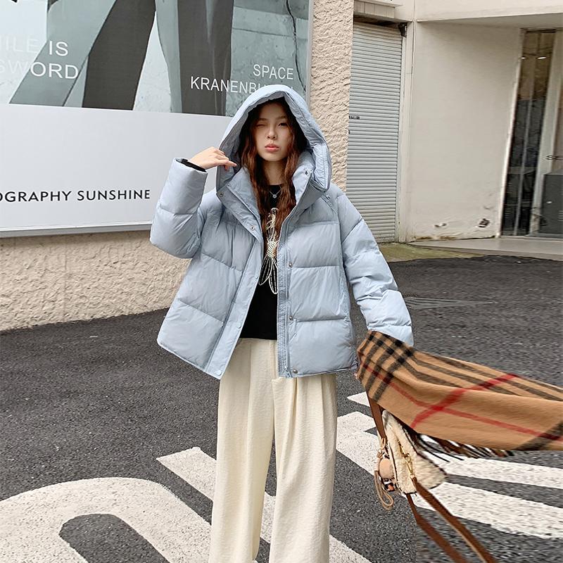 Autumn Winter Thicken Warm Parka Women Casual Sweety Solid Color Big Pocket Loose Long Hooded Coat Jackets Outwear