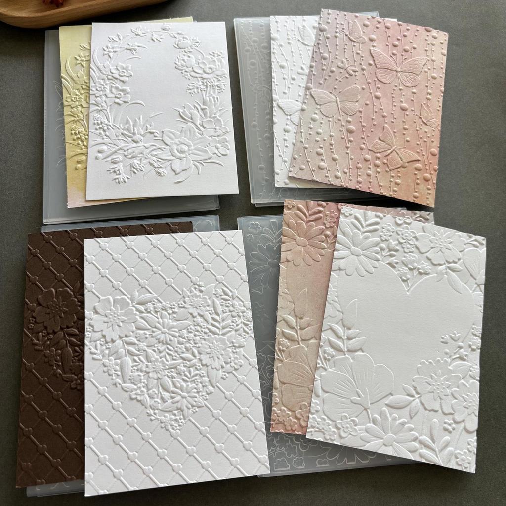 3D Embossed Butterfly Texture Mold for DIY Journal Crafting