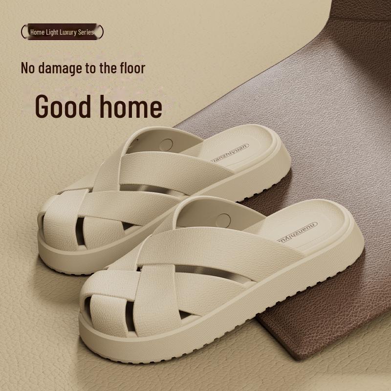 Unisex Geräuschlose Haussandalen mit weicher Sohle - Rutschfeste Sommerschuhe zum Baden & für den Außenbereich