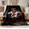 Scarface  Soft and comfortable flannel Suitable for sofas living rooms outdoor camping travel and also makes a great anniversary gif