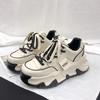 Fashion High Quality Woman Pink Board Shoes Trend Comfortable Thick Sole Increase Casual Shoes Female Sneakers Fashion Lace Up Flat Shoe