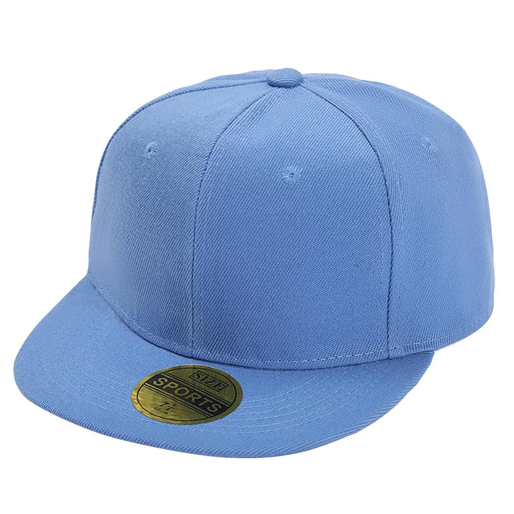 Klassische Snapback-Mütze im Hip-Hop-Stil, flaches Schild, blanko, einfarbig, verstellbare Größe