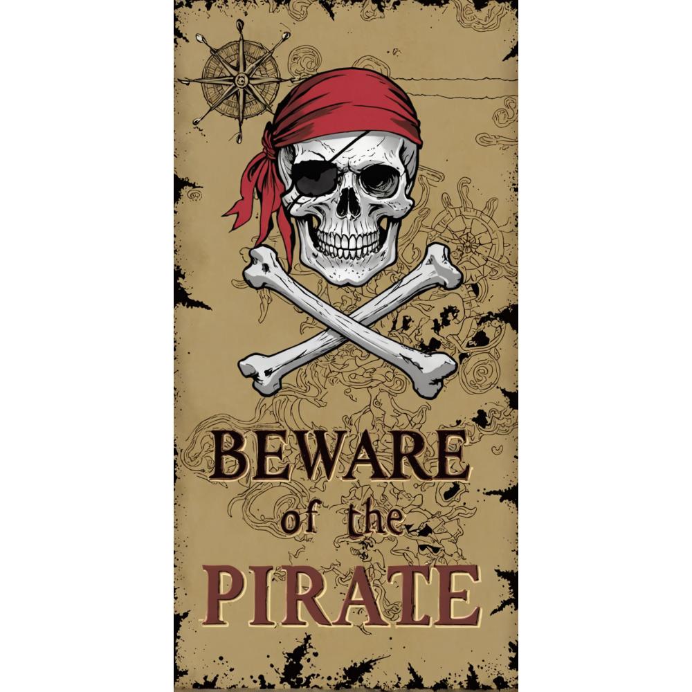 

Beware Of Pirate Door Cover Kids Boys Birthday Party Photographic Background Photocall Photo Backdrops For Photo Old Treasure