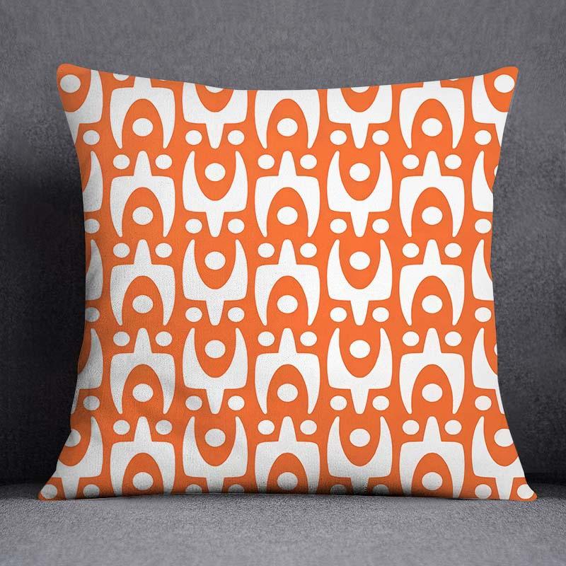 Orange Series Patterned Printed Pattern Cushion Cover for Home Living Room Sofa Office Decoration Pillowcase Pillowcase