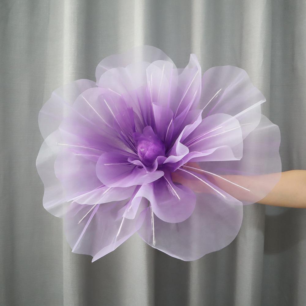 

40cm Artificial Rose Blossoms Giant Gauze Fake Flowers New Yarn Flower Outdoor 40cm фиолетовый