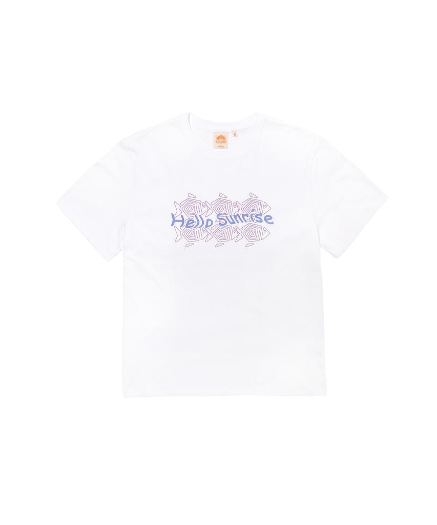 HELLO SUNRISE Hs Six Fish Tee_White